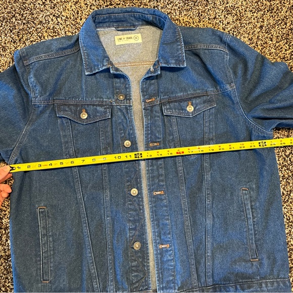 Line of Trade Montana Denim Trucker Jacket Dark Wash  2XL - Picture 4 of 7